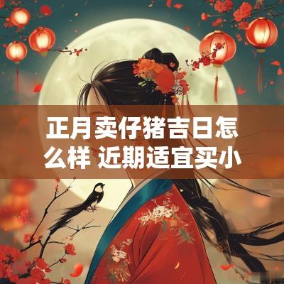 正月卖仔猪吉日怎么样 近期适宜买小猪吉日