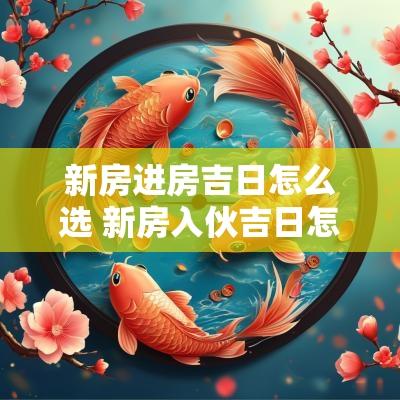 新房进房吉日怎么选 新房入伙吉日怎么挑选