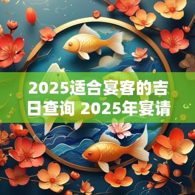 2025适合宴客的吉日查询 2025年宴请吉日