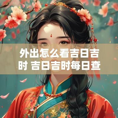 外出怎么看吉日吉时 吉日吉时每日查一查