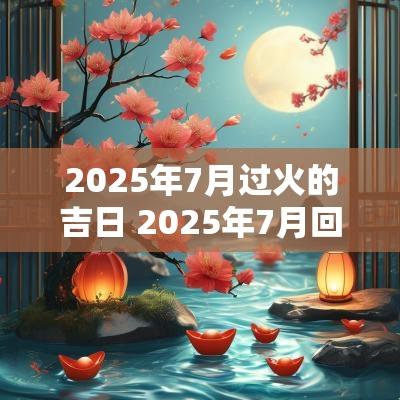 2025年7月过火的吉日 2025年7月回门吉日