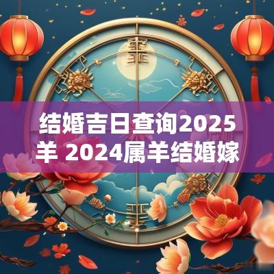 结婚吉日查询2025羊 2025属羊结婚嫁娶吉日一览表