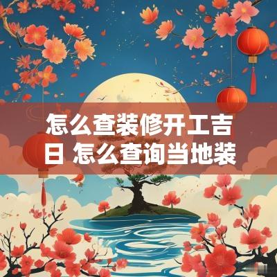 怎么查装修开工吉日 怎么查询当地装修时间规定