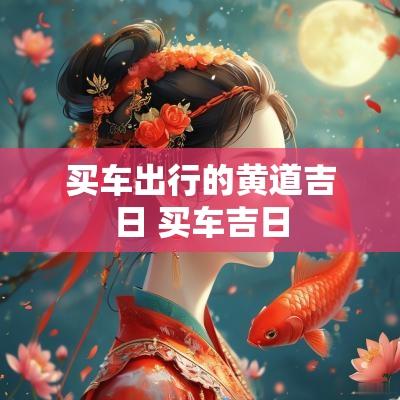 买车出行的黄道吉日 买车吉日