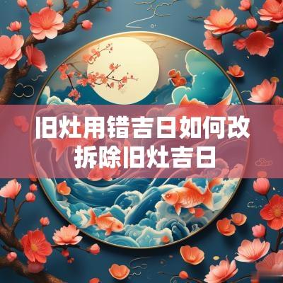 旧灶用错吉日如何改 拆除旧灶吉日