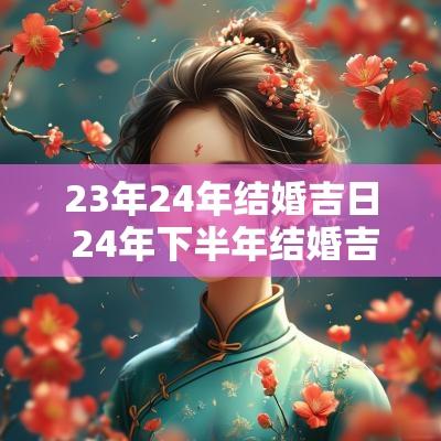 23年24年结婚吉日 24年下半年结婚吉日
