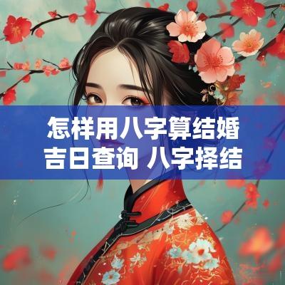 怎样用八字算结婚吉日查询 八字择结婚吉日
