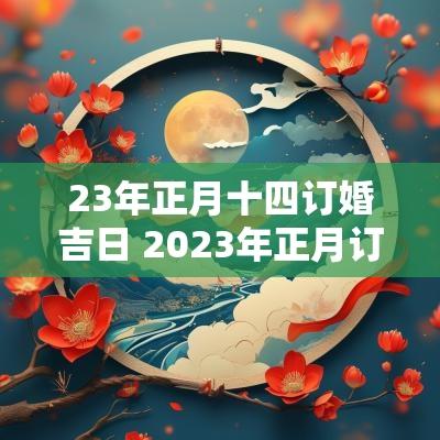 23年正月十四订婚吉日 2025年正月订婚吉日查询