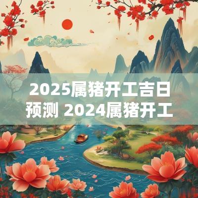2025属猪开工吉日预测 2025属猪开工最佳时间