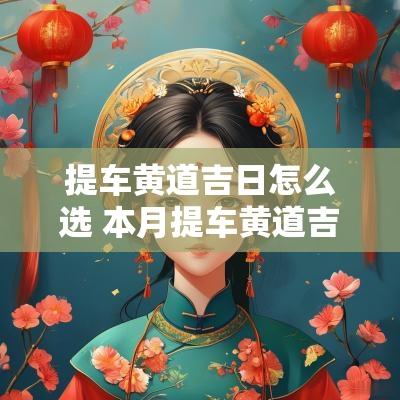提车黄道吉日怎么选 本月提车黄道吉日