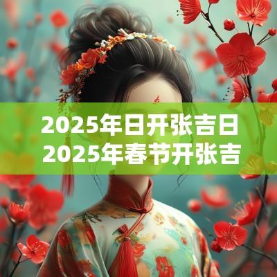 2025年日开张吉日 2025年春节开张吉日查询