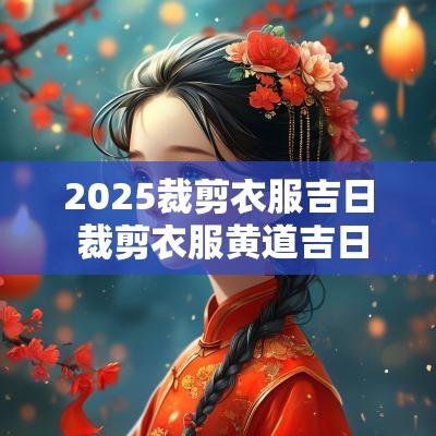 2025裁剪衣服吉日 裁剪衣服黄道吉日