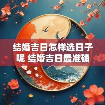 结婚吉日怎样选日子呢 结婚吉日最准确的方法