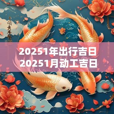 20251年出行吉日 20251月动工吉日
