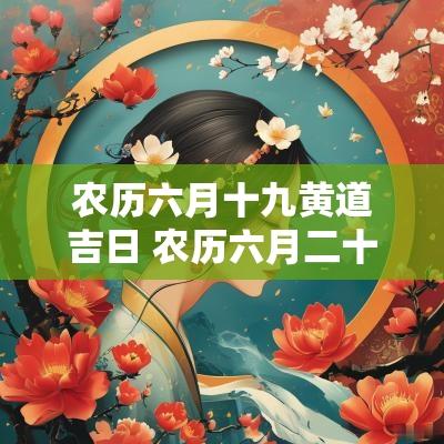 农历六月十九黄道吉日 农历六月二十九的黄道吉日