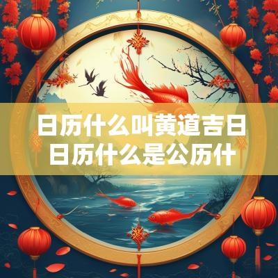 日历什么叫黄道吉日 日历什么是公历什么是农历