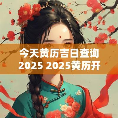 今天黄历吉日查询2025 2025黄历开张吉日查询