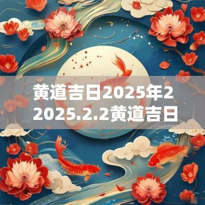 黄道吉日2025年2 2025.2.2黄道吉日