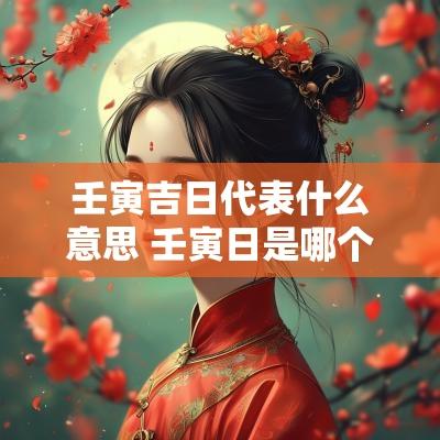 壬寅吉日代表什么意思 壬寅日是哪个生肖吉日