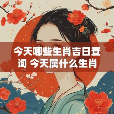 今天哪些生肖吉日查询 今天属什么生肖是黄道吉日