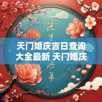 天门婚庆吉日查询大全最新 天门婚庆流程