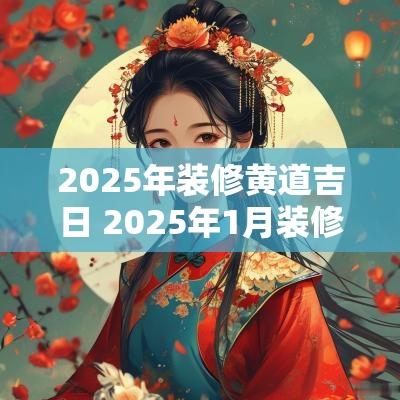 2025年装修黄道吉日 2025年1月装修吉日