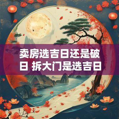 卖房选吉日还是破日 拆大门是选吉日还是破日