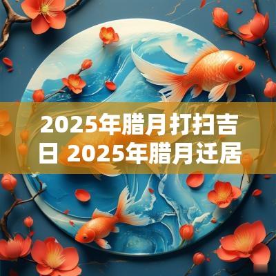 2025年腊月打扫吉日 2025年腊月迁居吉日