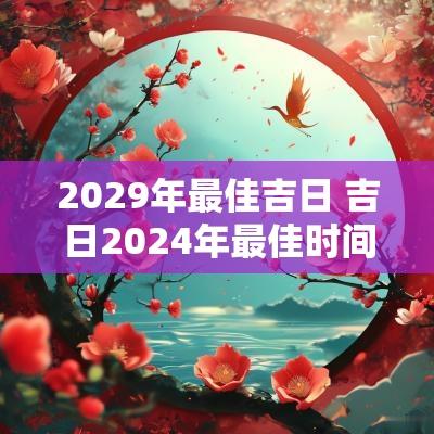 2029年最佳吉日 吉日2025年最佳时间