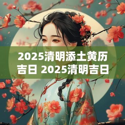 2025清明添土黄历吉日 2025清明吉日表
