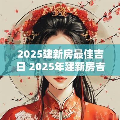 2025建新房最佳吉日 2025年建新房吉日宜忌