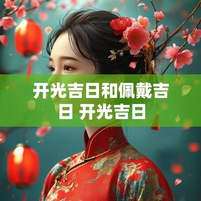 开光吉日和佩戴吉日 开光吉日