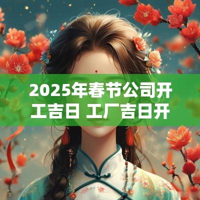 2025年春节公司开工吉日 工厂吉日开工2025年