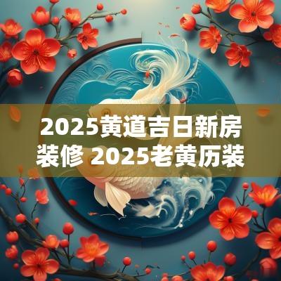 2025黄道吉日新房装修 2025老黄历装修吉日