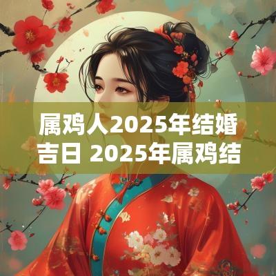 属鸡人2025年结婚吉日 2025年属鸡结婚最佳吉日