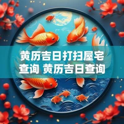 黄历吉日打扫屋宅查询 黄历吉日查询打扫卫生