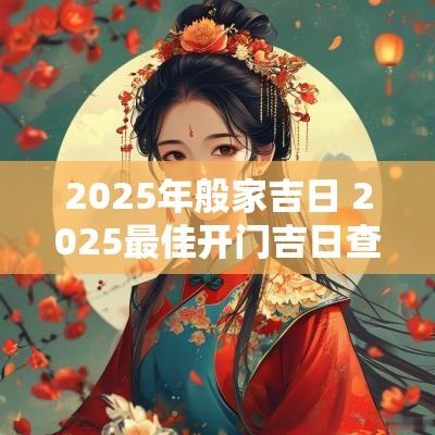 2025年般家吉日 2025最佳开门吉日查询