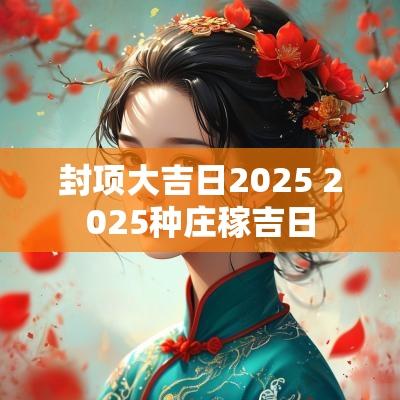封项大吉日2025 2025种庄稼吉日