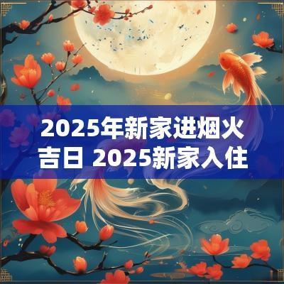 2025年新家进烟火吉日 2025新家入住吉日
