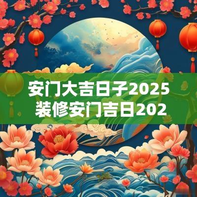 安门大吉日子2025 装修安门吉日2025