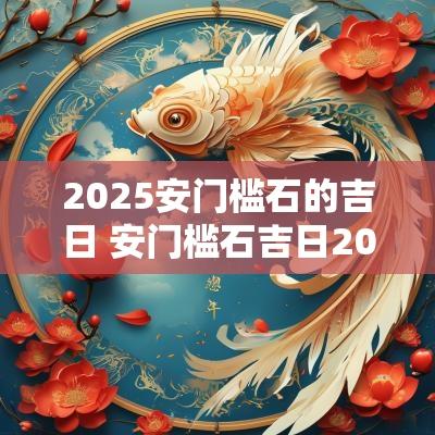 2025安门槛石的吉日 安门槛石吉日2025年最佳时间