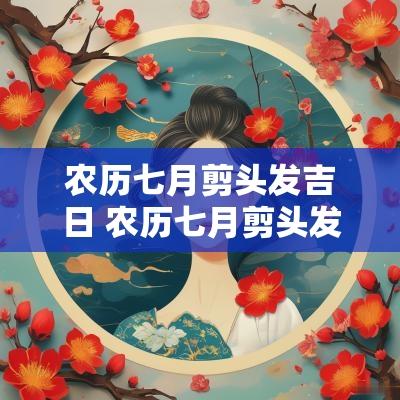 农历七月剪头发吉日 农历七月剪头发好吗
