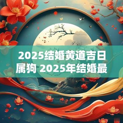 2025结婚黄道吉日属狗 2025年结婚最佳日子属狗