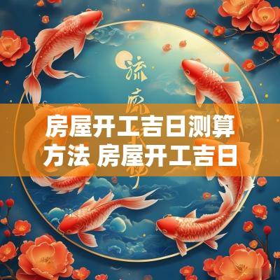 房屋开工吉日测算方法 房屋开工吉日2025