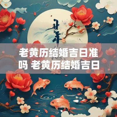 老黄历结婚吉日准吗 老黄历结婚吉日2025