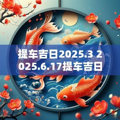 提车吉日2025.3 2025.6.17提车吉日