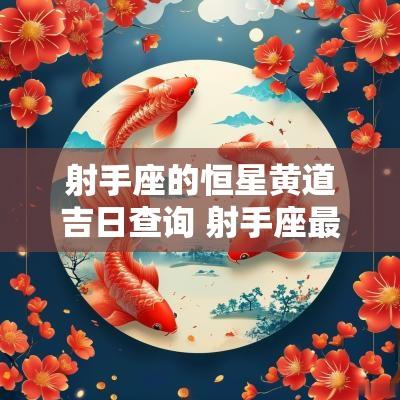 射手座的恒星黄道吉日查询 射手座最大的恒星