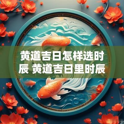 黄道吉日怎样选时辰 黄道吉日里时辰怎么选择