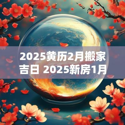 2025黄历2月搬家吉日 2025新房1月搬家吉日