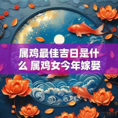 属鸡最佳吉日是什么 属鸡女今年嫁娶吉日